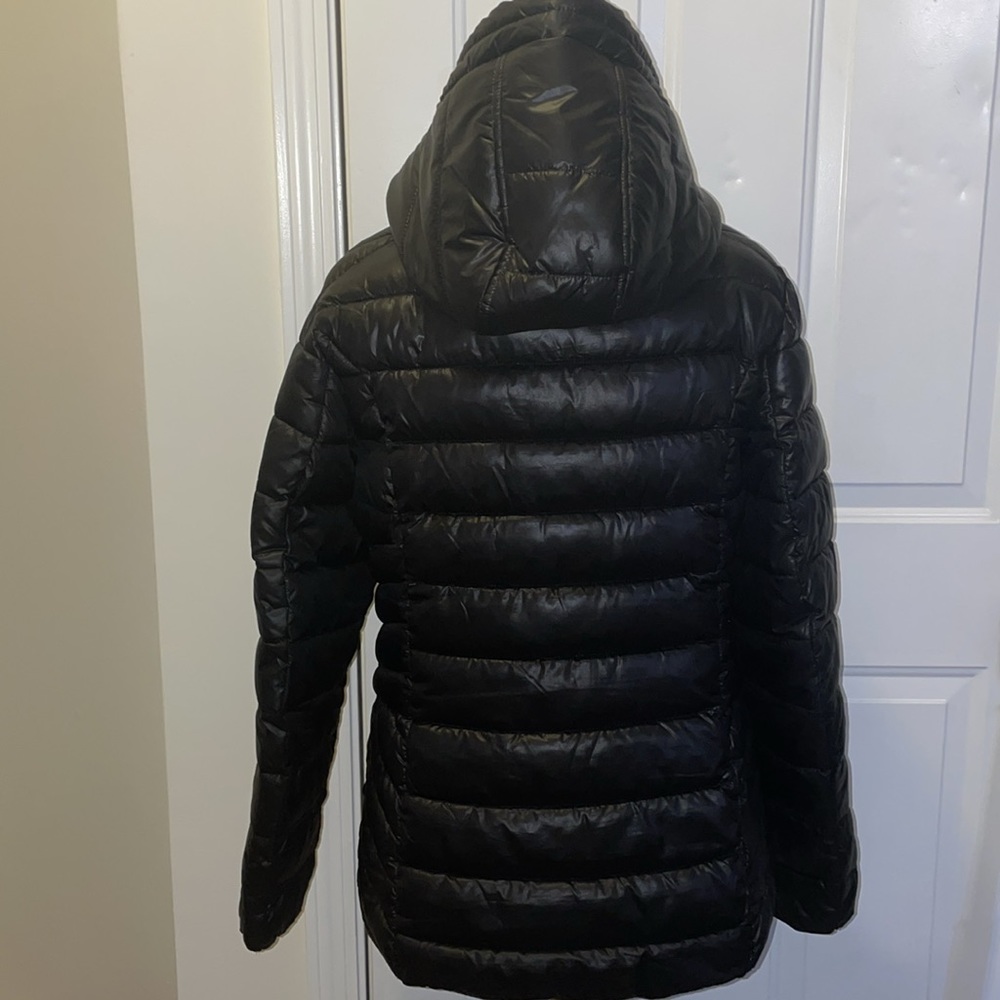 Guess hooded black puffer jacket size - L - Picture 4 of 9